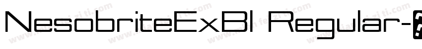 NesobriteExBl Regular字体转换